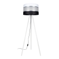 Lámpara de pie CORAL 1xE27/60W/230V blanco/negro/cromo mate
