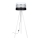 Lámpara de pie CORAL 1xE27/60W/230V blanco/negro/cromo mate