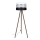 Lámpara de pie CORAL 1xE27/60W/230V marrón/negro/blanco/cromo mate