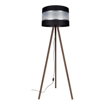 Lámpara de pie CORAL 1xE27/60W/230V marrón/negro/cromo mate