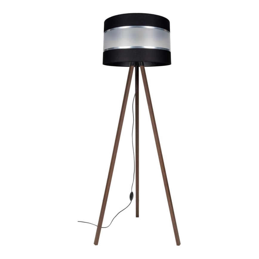 Lámpara de pie CORAL 1xE27/60W/230V marrón/negro/cromo mate
