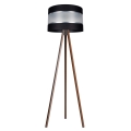 Lámpara de pie CORAL 1xE27/60W/230V marrón/negro/cromo mate