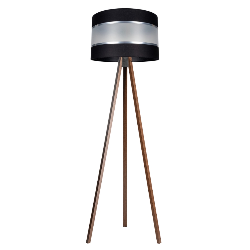 Lámpara de pie CORAL 1xE27/60W/230V marrón/negro/cromo mate