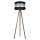 Lámpara de pie CORAL 1xE27/60W/230V marrón/negro/cromo mate