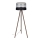 Lámpara de pie CORAL 1xE27/60W/230V marrón/negro/gris/cromo mate