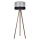 Lámpara de pie CORAL 1xE27/60W/230V marrón/negro/gris/cromo mate