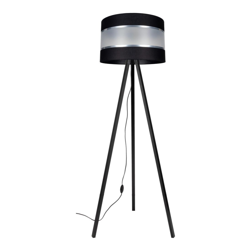 Lámpara de pie CORAL 1xE27/60W/230V wenge/negro/cromo mate
