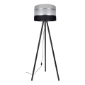 Lámpara de pie CORAL 1xE27/60W/230V wenge/negro/gris/cromo mate