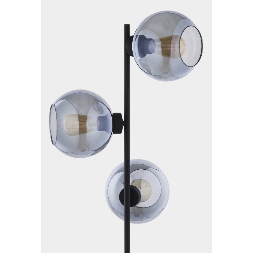 Lámpara de pie CUBUS 3xE27/60W/230V negro