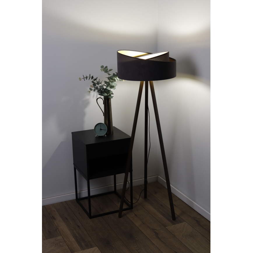 Lámpara de pie GALAXY 1xE27/60W/230V gris/marrón
