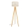 Lámpara de pie HELEN 1xE27/15W/230V color crema/dorado/roble