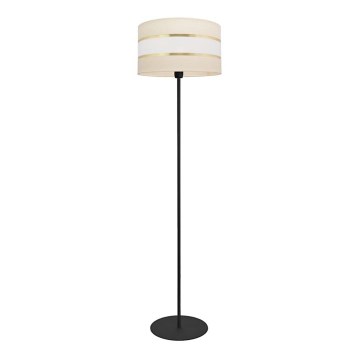 Lámpara de pie HELEN 1xE27/15W/230V color crema/negro/dorado