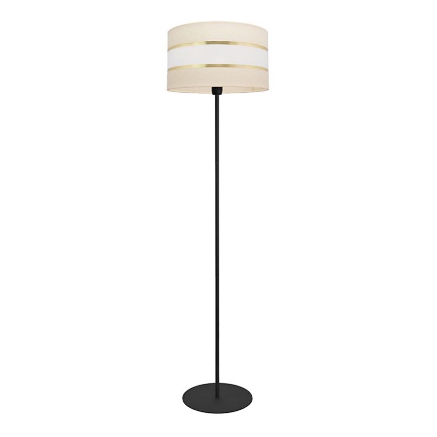 Lámpara de pie HELEN 1xE27/15W/230V color crema/negro/dorado