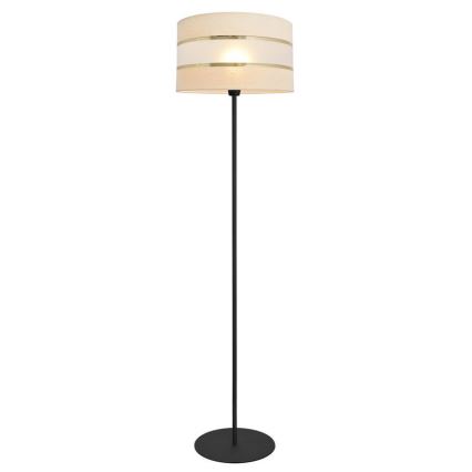 Lámpara de pie HELEN 1xE27/15W/230V color crema/negro/dorado