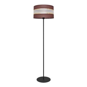 Lámpara de pie HELEN 1xE27/15W/230V marrón/negro/dorado