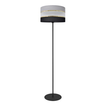 Lámpara de pie HELEN 1xE27/15W/230V negro/gris/dorado