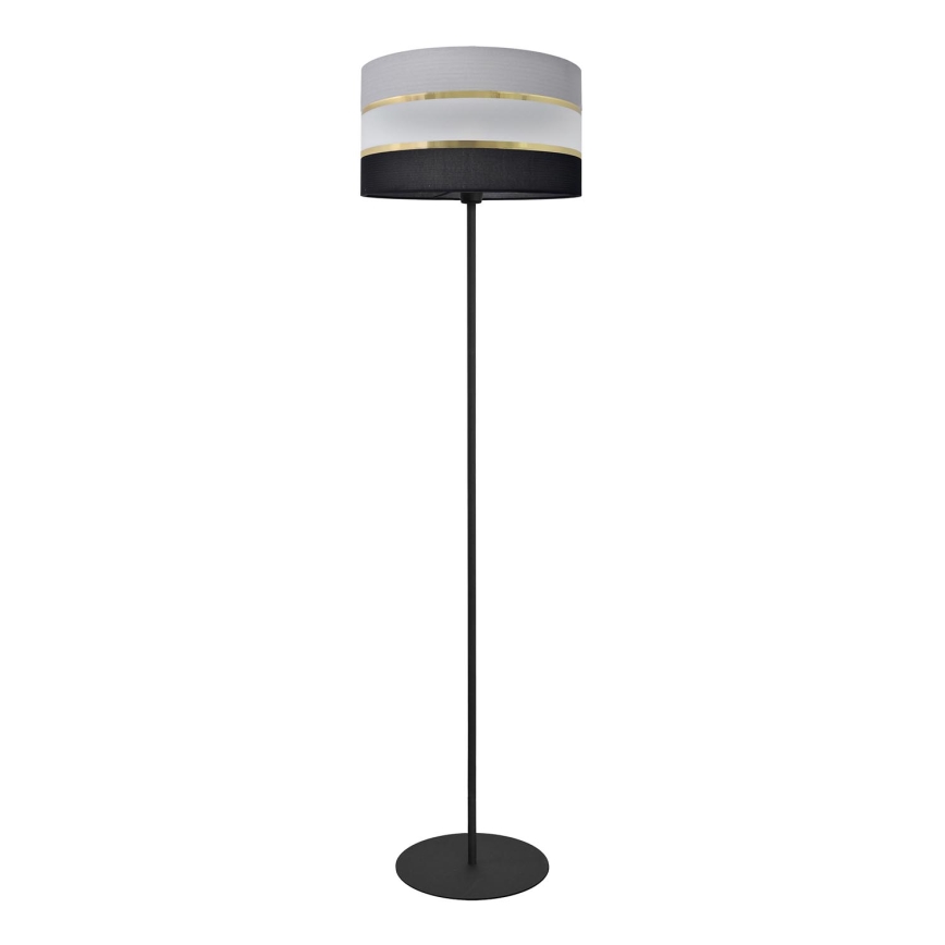 Lámpara de pie HELEN 1xE27/15W/230V negro/gris/dorado