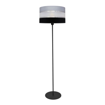 Lámpara de pie HELEN 1xE27/15W/230V negro/gris/plata