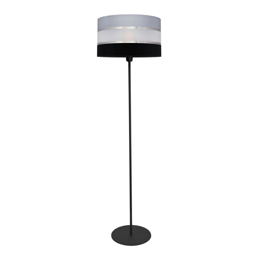 Lámpara de pie HELEN 1xE27/15W/230V negro/gris/plata