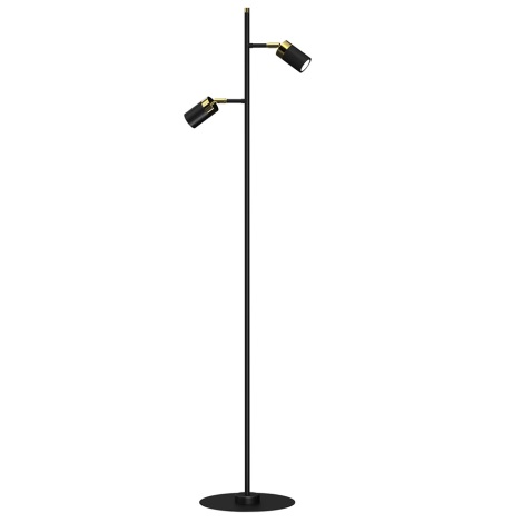 Lámpara de pie JOKER 2xGU10/25W/230V negro/dorado