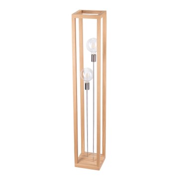 Lámpara de pie KAGO 2xE27/60W/230V roble mate - certificado FSC