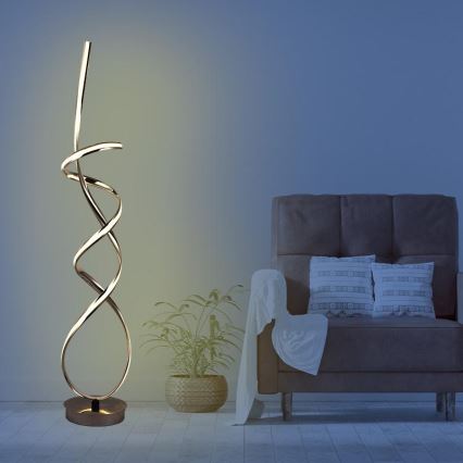 Lámpara de pie LED regulable LED/80W/230V 3000-6500K + control remoto