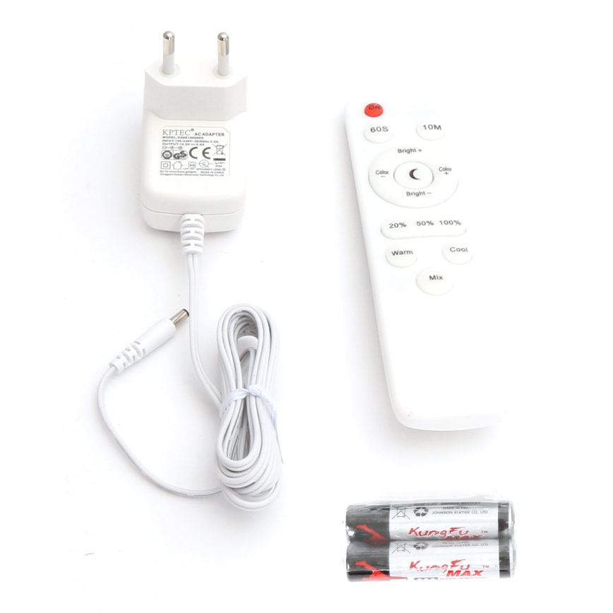 Lámpara de pie LED regulable LED/9W/230V 3000-6500K blanco + control remoto