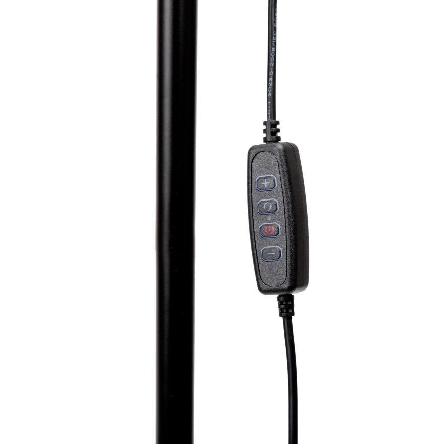 Lámpara de pie LED regulable SIGNUS LED/10W/230V 3000/4500/6500K negro