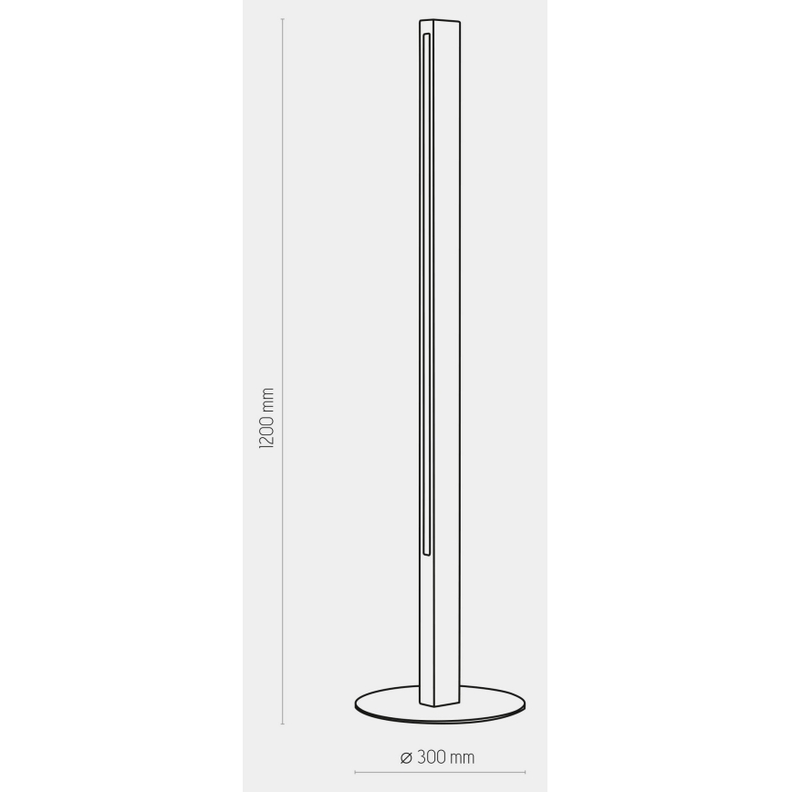 Lámpara de pie LED TEO LED/30W/230V madera