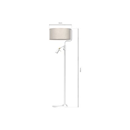 Lámpara de pie LINO 1xE27/40W/230V + 1xGU10-MR11/7W