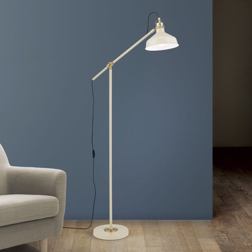 Lámpara de pie SCHILLER 1xE27/40W/230V color crema/bronce