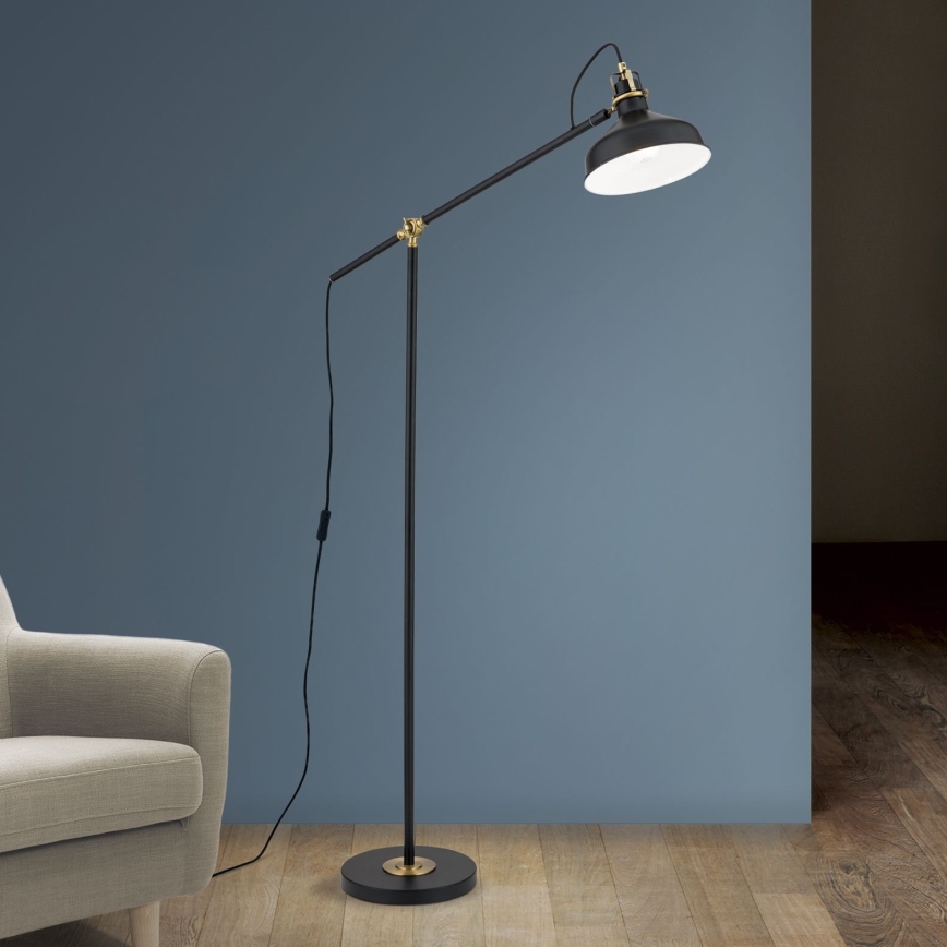 Lámpara de pie SCHILLER 1xE27/40W/230V negro/bronce