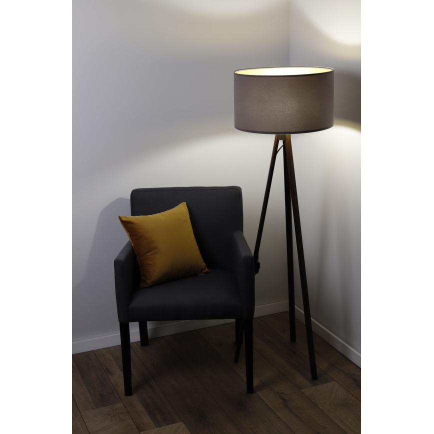 Lámpara de pie STANDART 1xE27/60W/230V gris/marrón