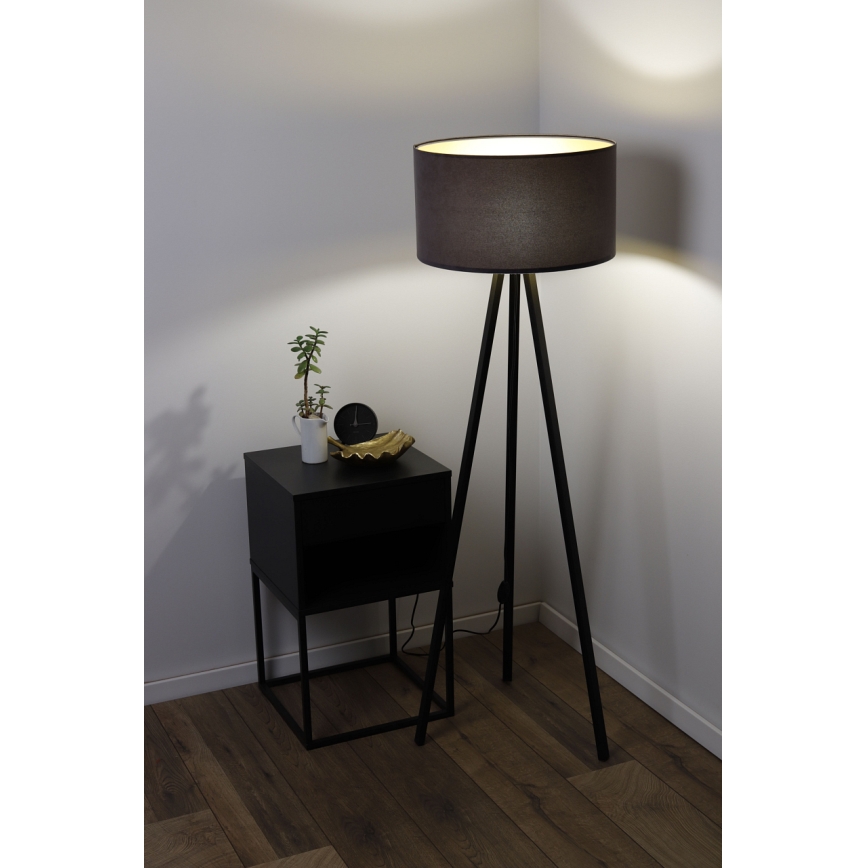 Lámpara de pie STANDART 1xE27/60W/230V gris/marrón