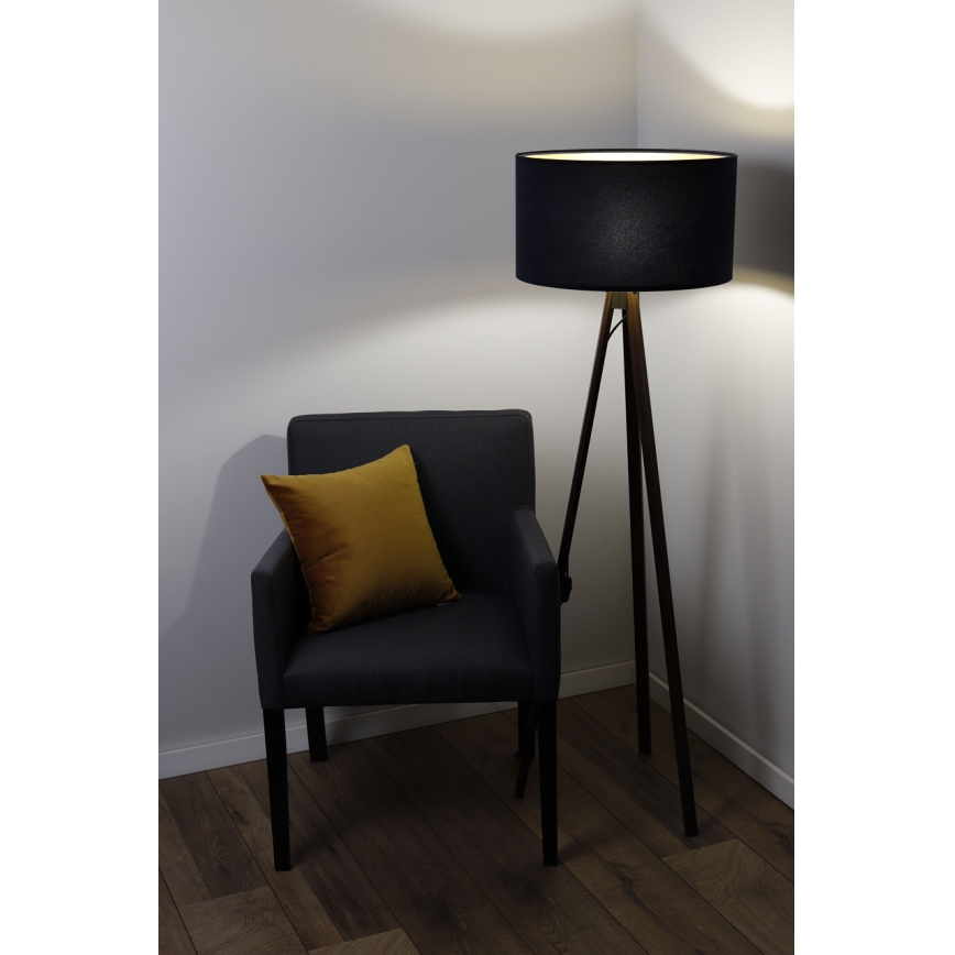 Lámpara de pie STANDART 1xE27/60W/230V negro/marrón