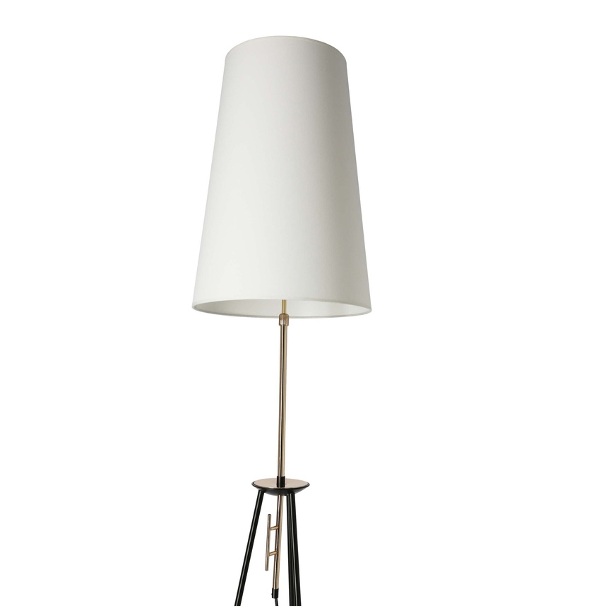 Lámpara de pie TAFLO 1xE27/60W/230V blanco/negro/dorado