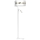 Lámpara de pie ULTIMO 1xE27/40W/230V + 1xGU10/MR11/7W blanco