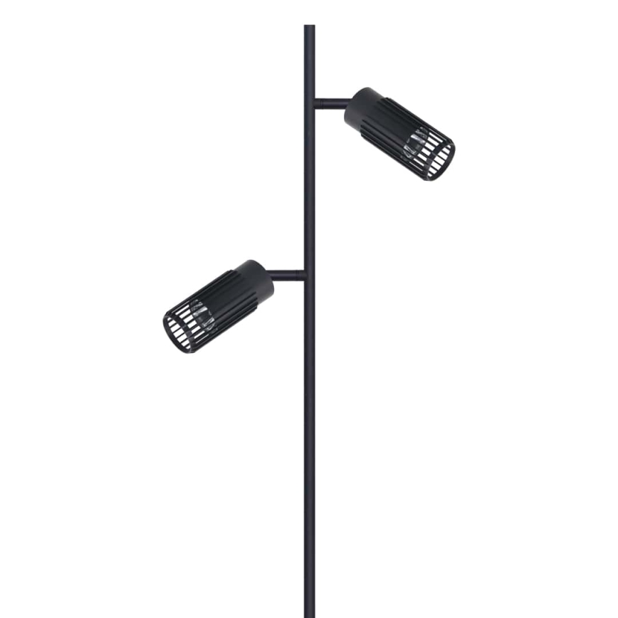 Lámpara de pie VERTICAL 2xGU10/8W/230V negro