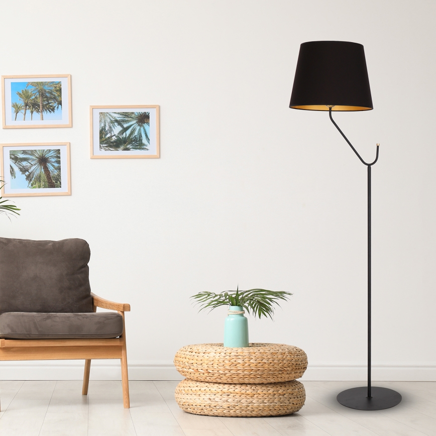 Lámpara de pie VICTORIA 1xE27/60W/230V negro