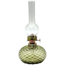 Lámpara de queroseno Eliška 20 cm verde
