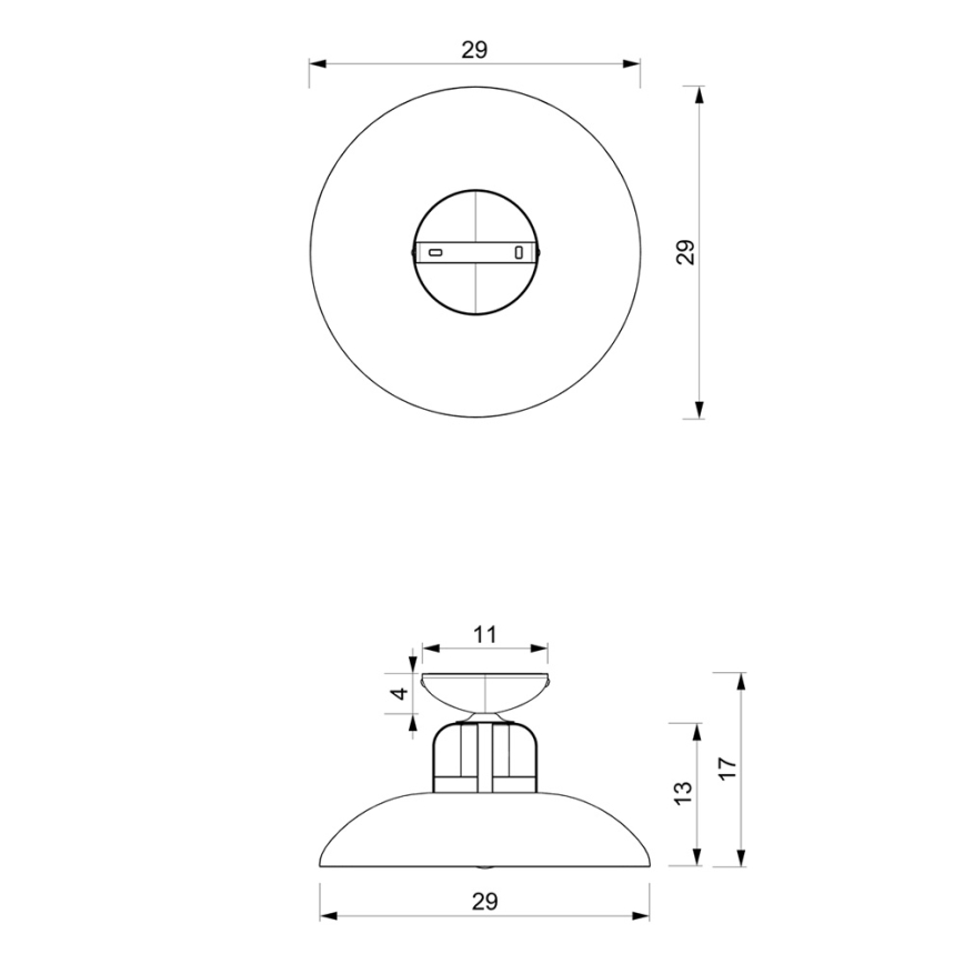 Lámpara de superficie FELIX 1xE27/60W/230V blanco