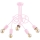 Lámpara de suspensión infantil TANGO 5xE27/60W/230V rosa
