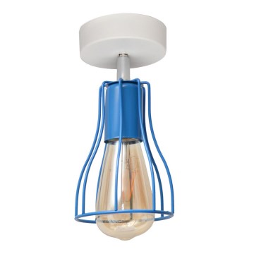 Lámpara de suspensión TUBE II 1xE27/15W/230V azul