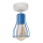 Lámpara de suspensión TUBE II 1xE27/15W/230V azul