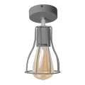 Lámpara de suspensión TUBE II 1xE27/15W/230V gris