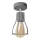 Lámpara de suspensión TUBE II 1xE27/15W/230V gris
