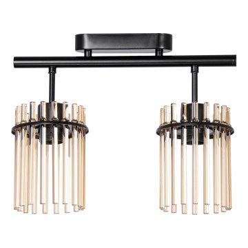 Lámpara de techo 2xE27/60W/230V negro/ahumado