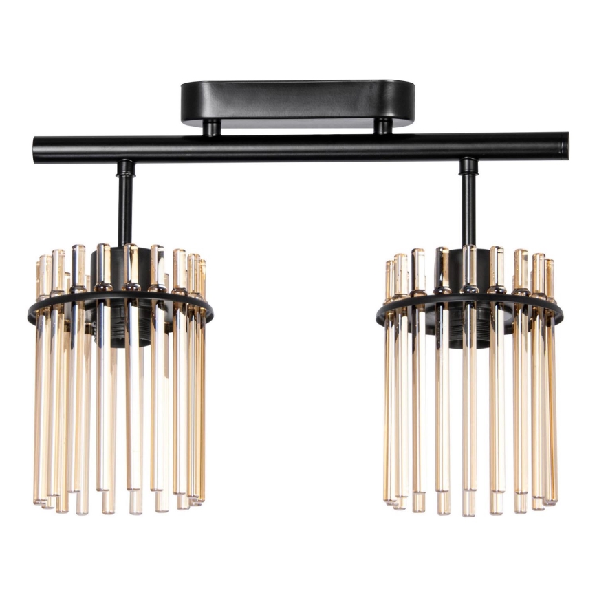 Lámpara de techo 2xE27/60W/230V negro/ahumado