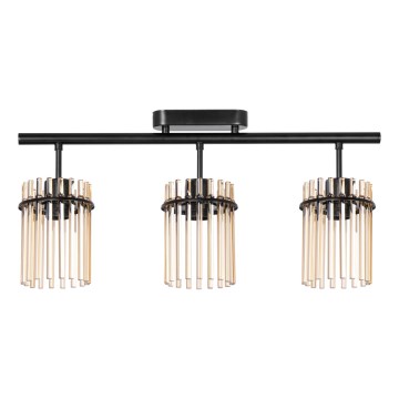 Lámpara de techo 3xE27/60W/230V negro/beige