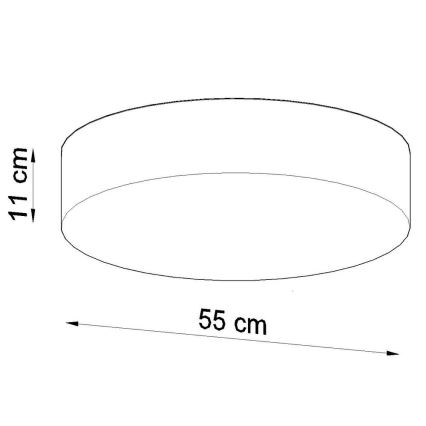 Lámpara de techo ARENA 4xE27/60W/230V negro